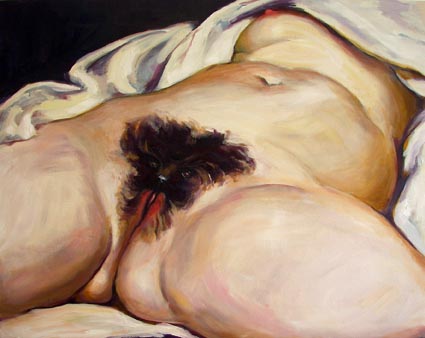 Cash Brown, A Mutt, 2008, oil on canvas, 50 x 60 cm