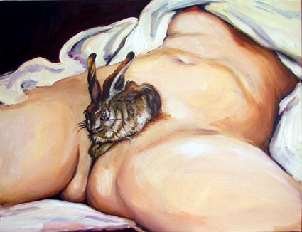 Brown_Cash_Durers pubic hare_oil on canvas_50 x 60 cm_2008 web