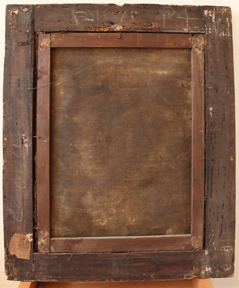 Untitled - Rubens copy verso before treatment